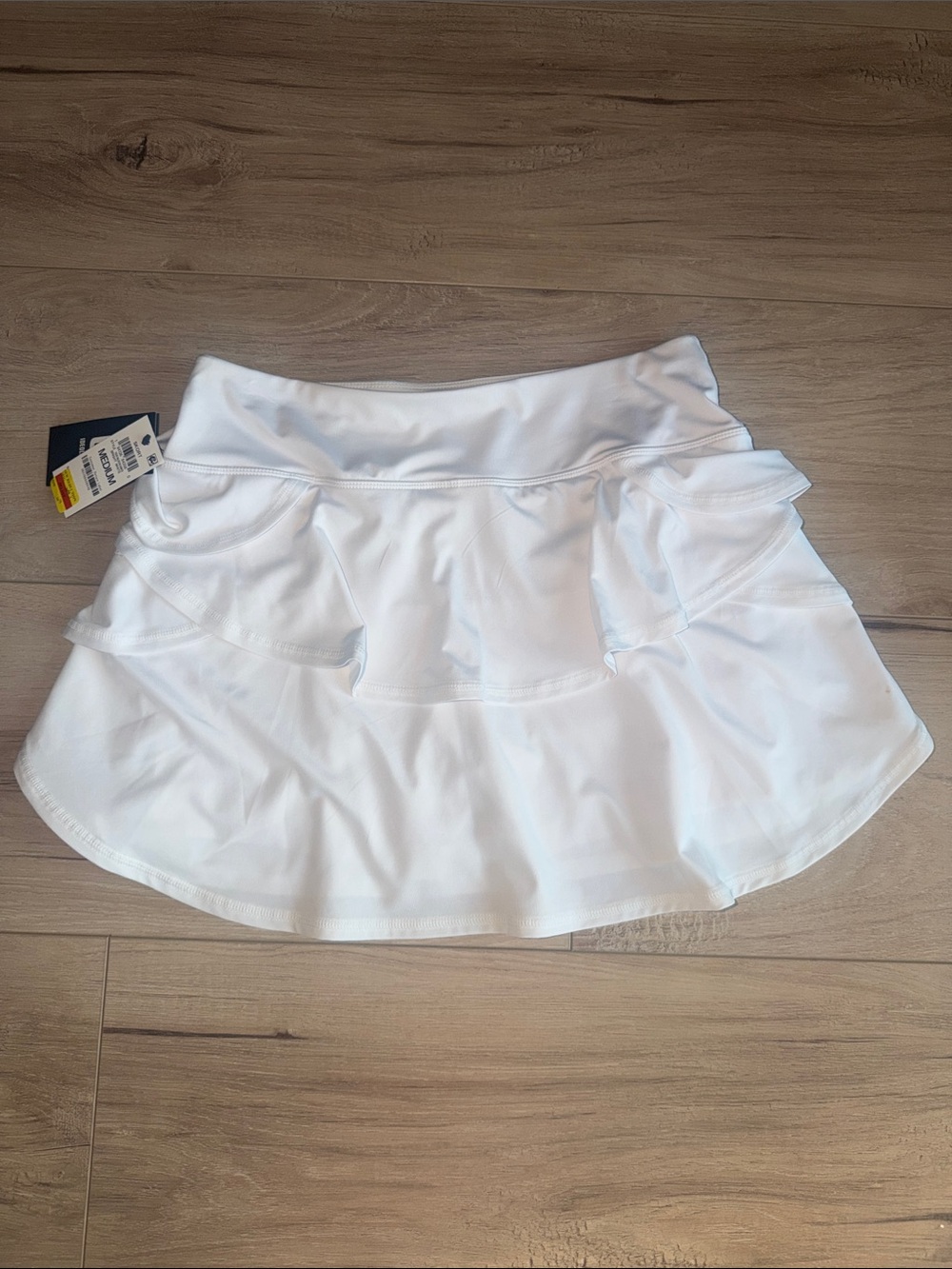 White Ruffle Tennis Skort - Unbranded